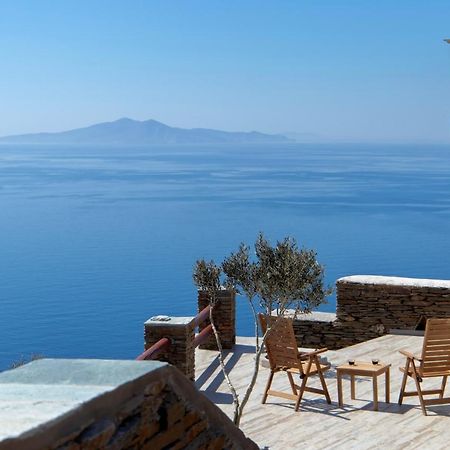 Acron Andros - Luxury Villa With Private Pool Korthio ภายนอก รูปภาพ
