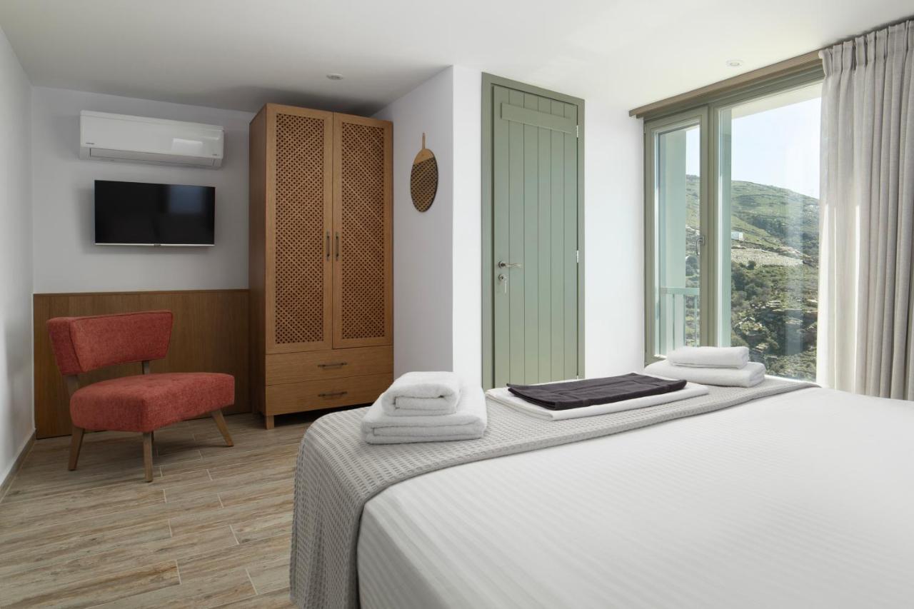 Acron Andros - Luxury Villa With Private Pool Korthio ภายนอก รูปภาพ