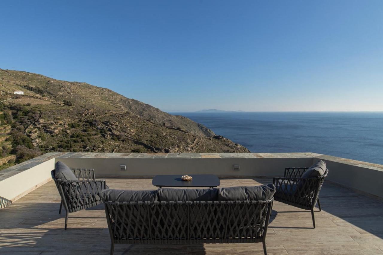 Acron Andros - Luxury Villa With Private Pool Korthio ภายนอก รูปภาพ