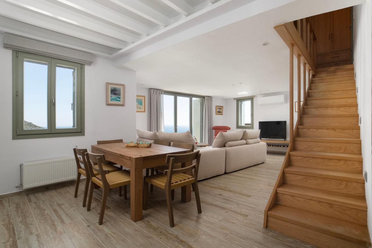 Acron Andros - Luxury Villa With Private Pool Korthio ภายนอก รูปภาพ